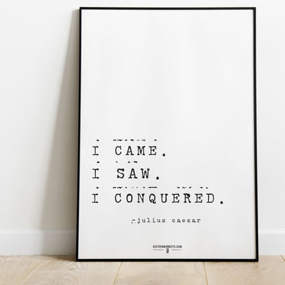 ‘‘Julius Caesar’ I Conquered’ Art Print