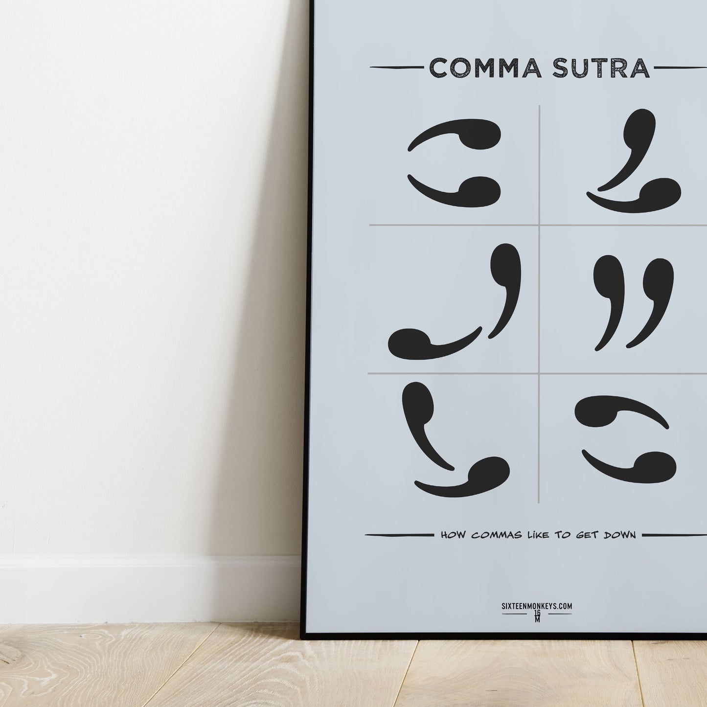 ‘Comma Sutra’ Art Print