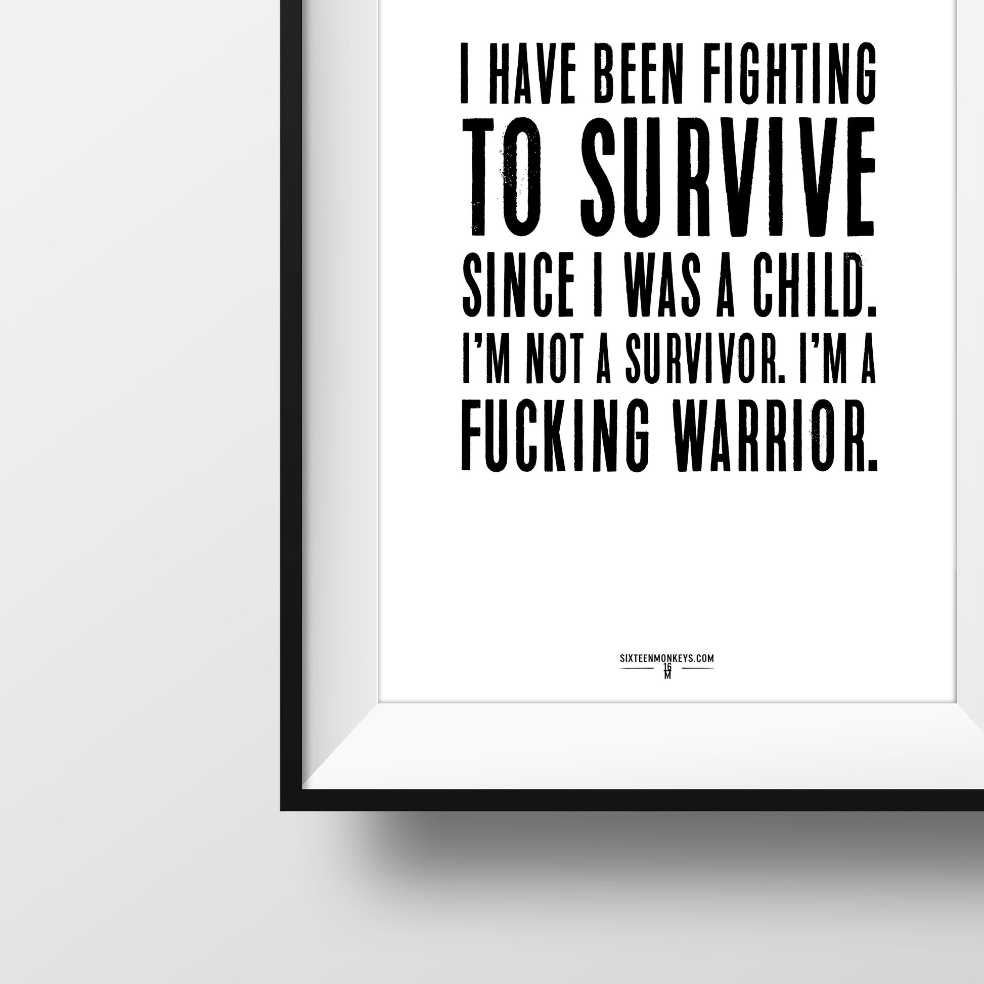 ‘Fighting to Survive’ Art Print