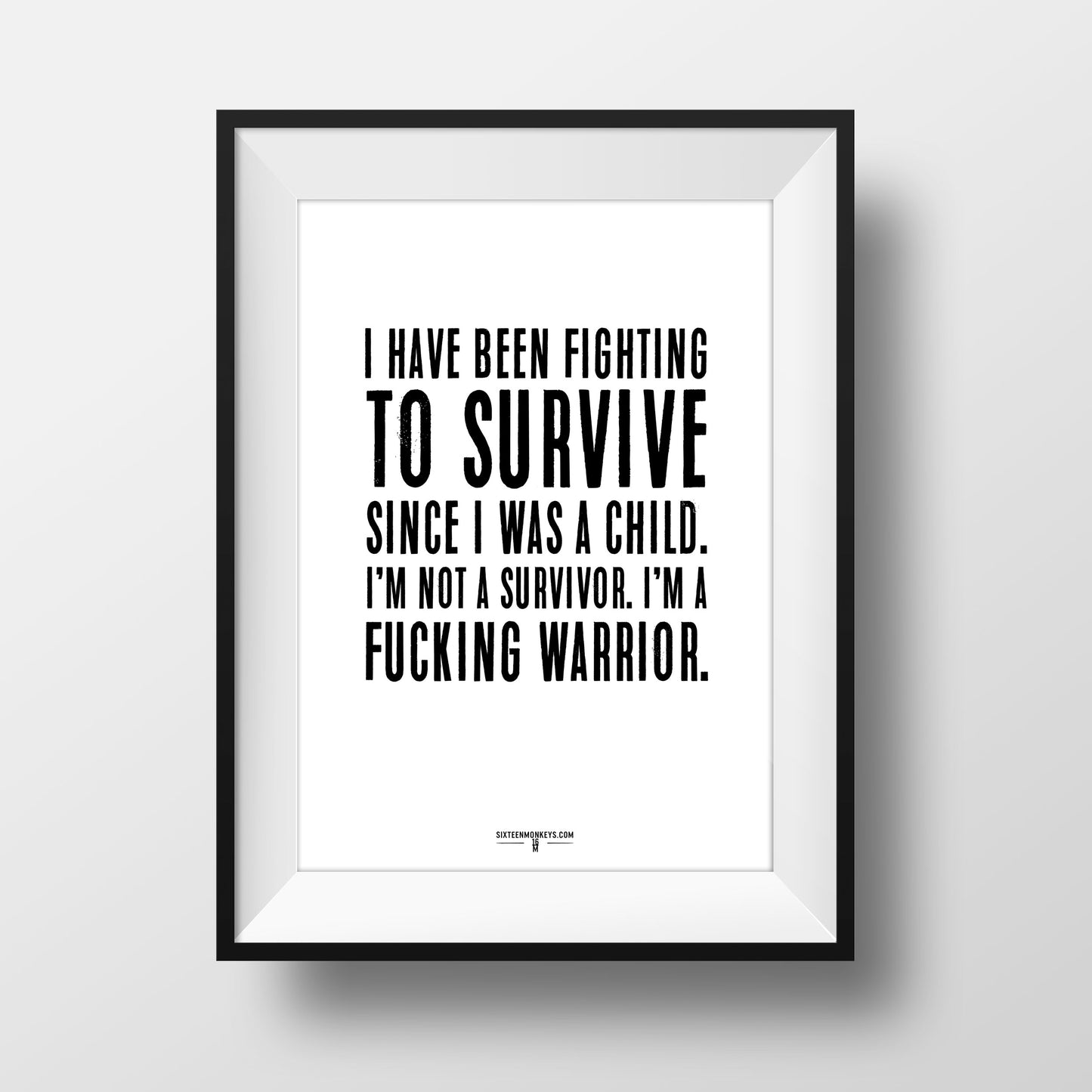 ‘Fighting to Survive’ Art Print