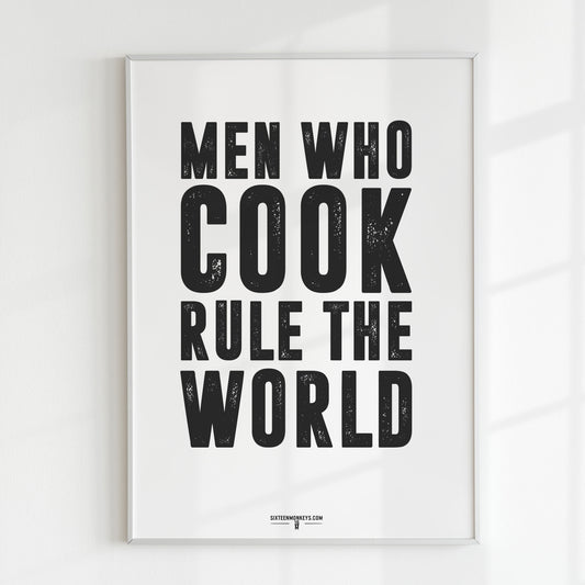 ‘Men Who Cook’ Art Print