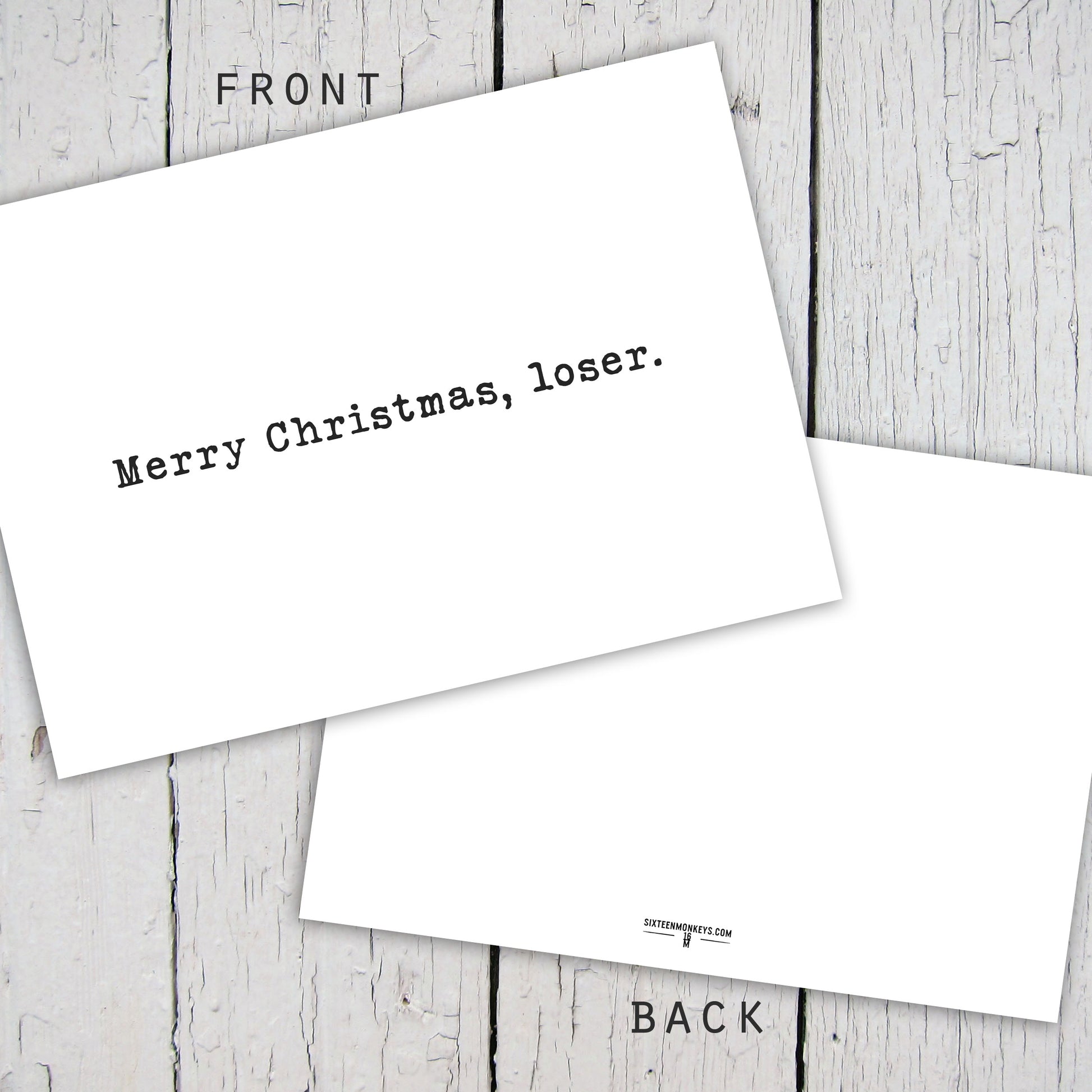 ‘Merry Christmas, Loser’ Card