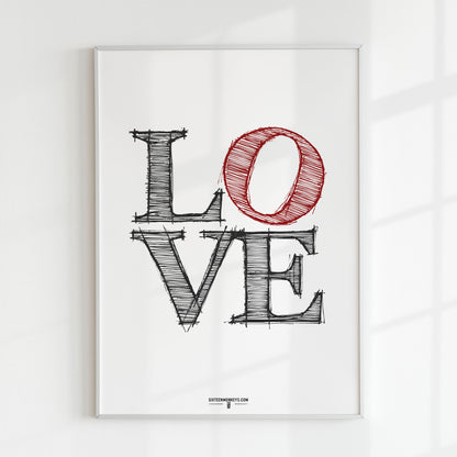 ‘New York Love Sign’ Art Print