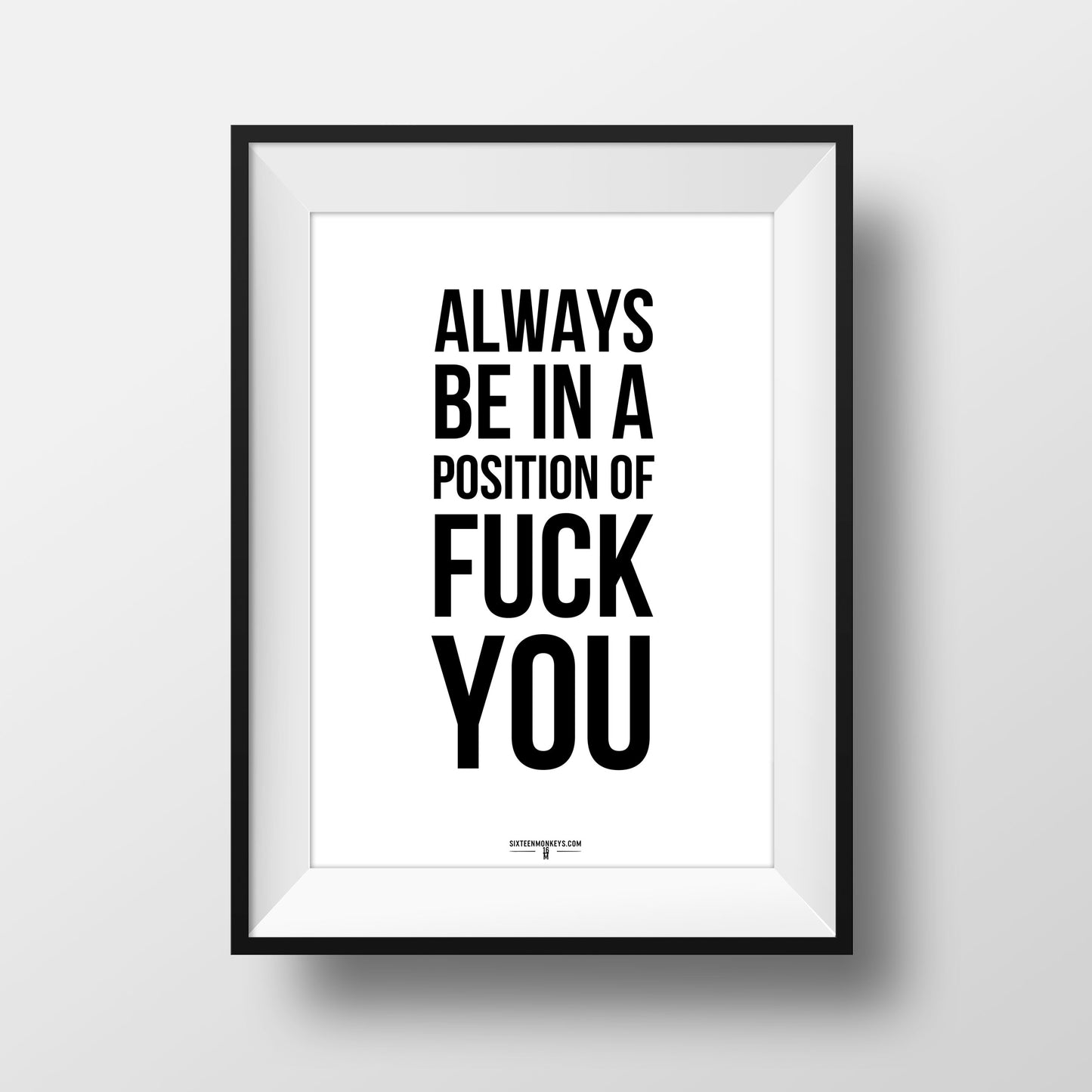 ‘Position of Fuck You’ Art Print